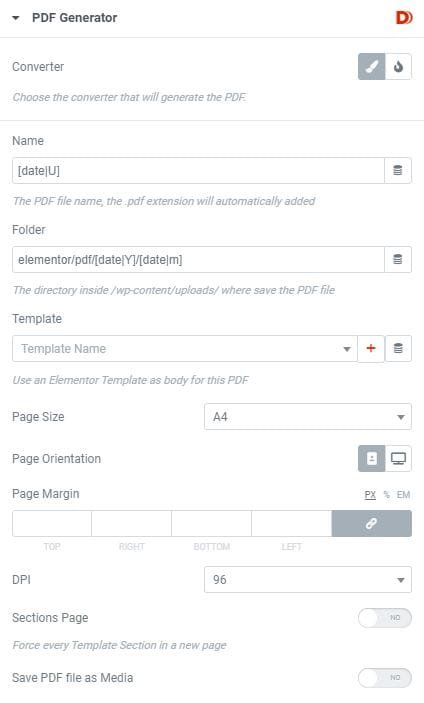 Dynamic.ooo PDF Generator for Elementor Form