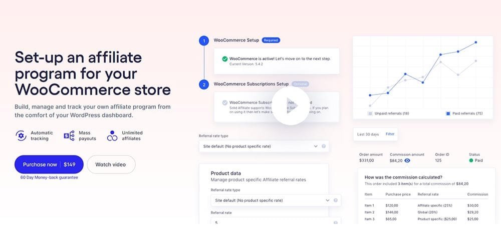 Solid Affiliate WordPress Plugin for Woocommerce